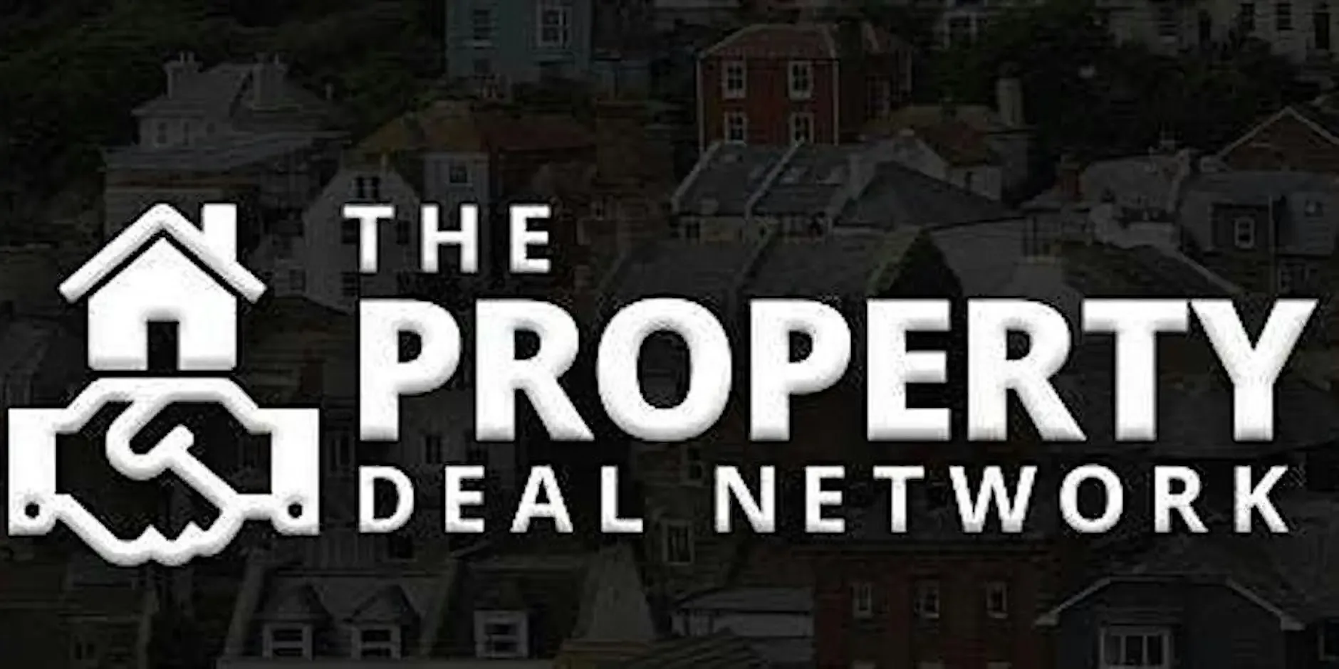Property Deal Network logo featuring a house and handshake icon above the words "The Property Deal Network", representing property investor networking and real estate connections.